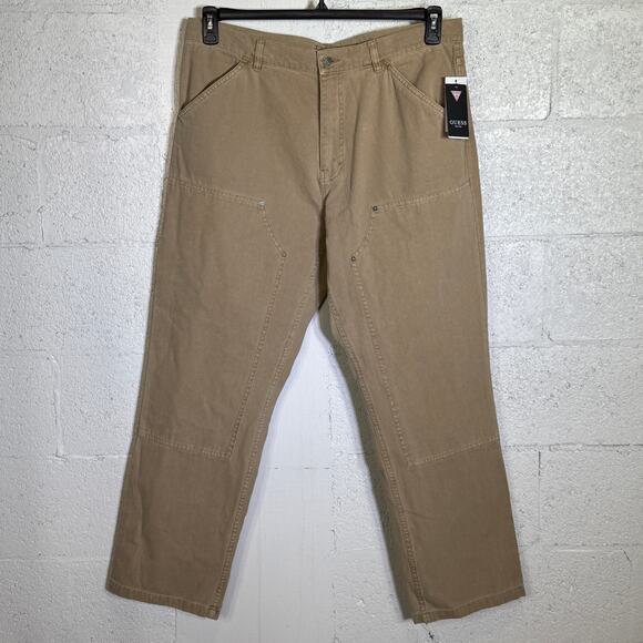 GUESS Men's Straight-Fit Cotton Car Impact Grey 36x32 $108 - Picture 4 of 9